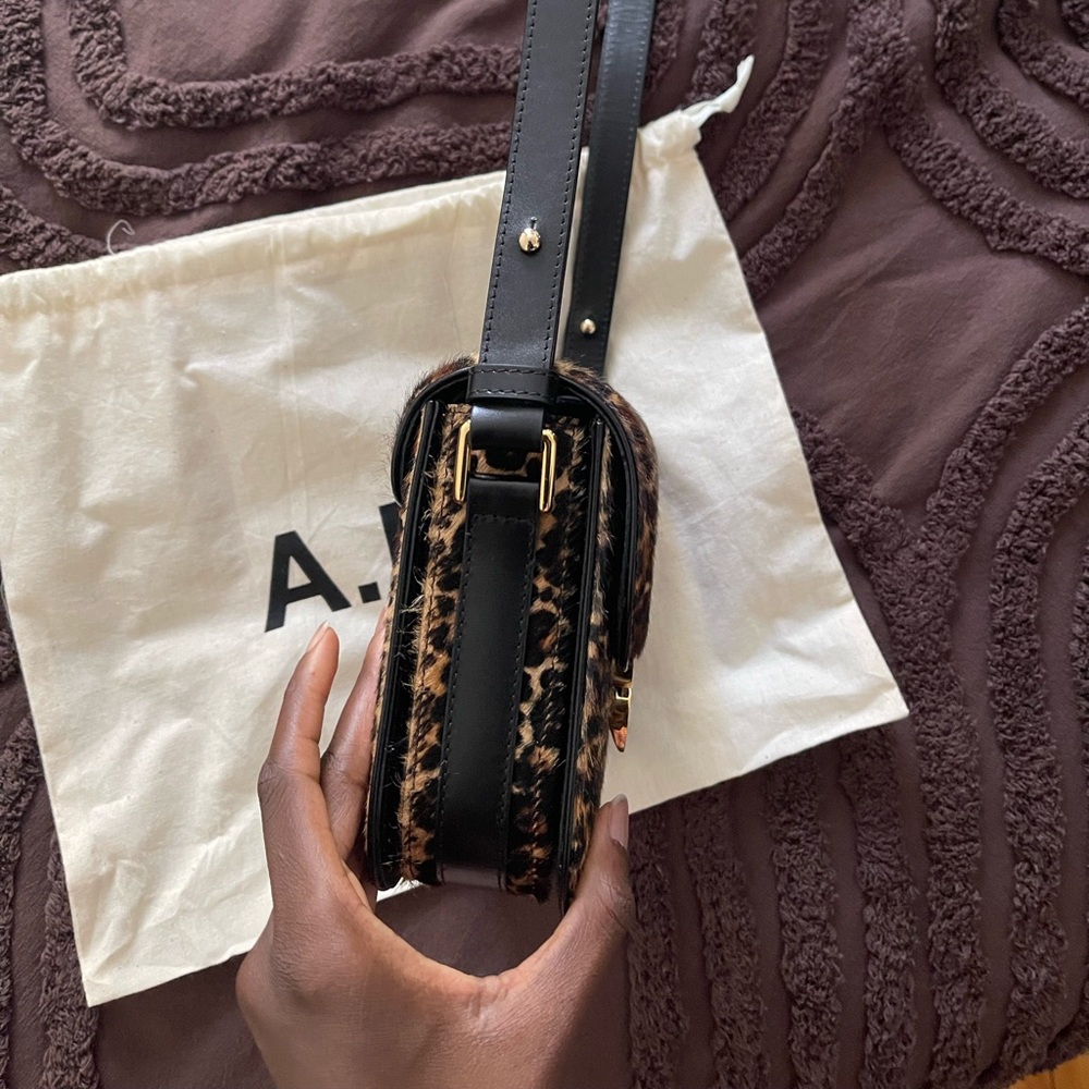 APC grace calf hair small leopard bag - Picture 7 of 8